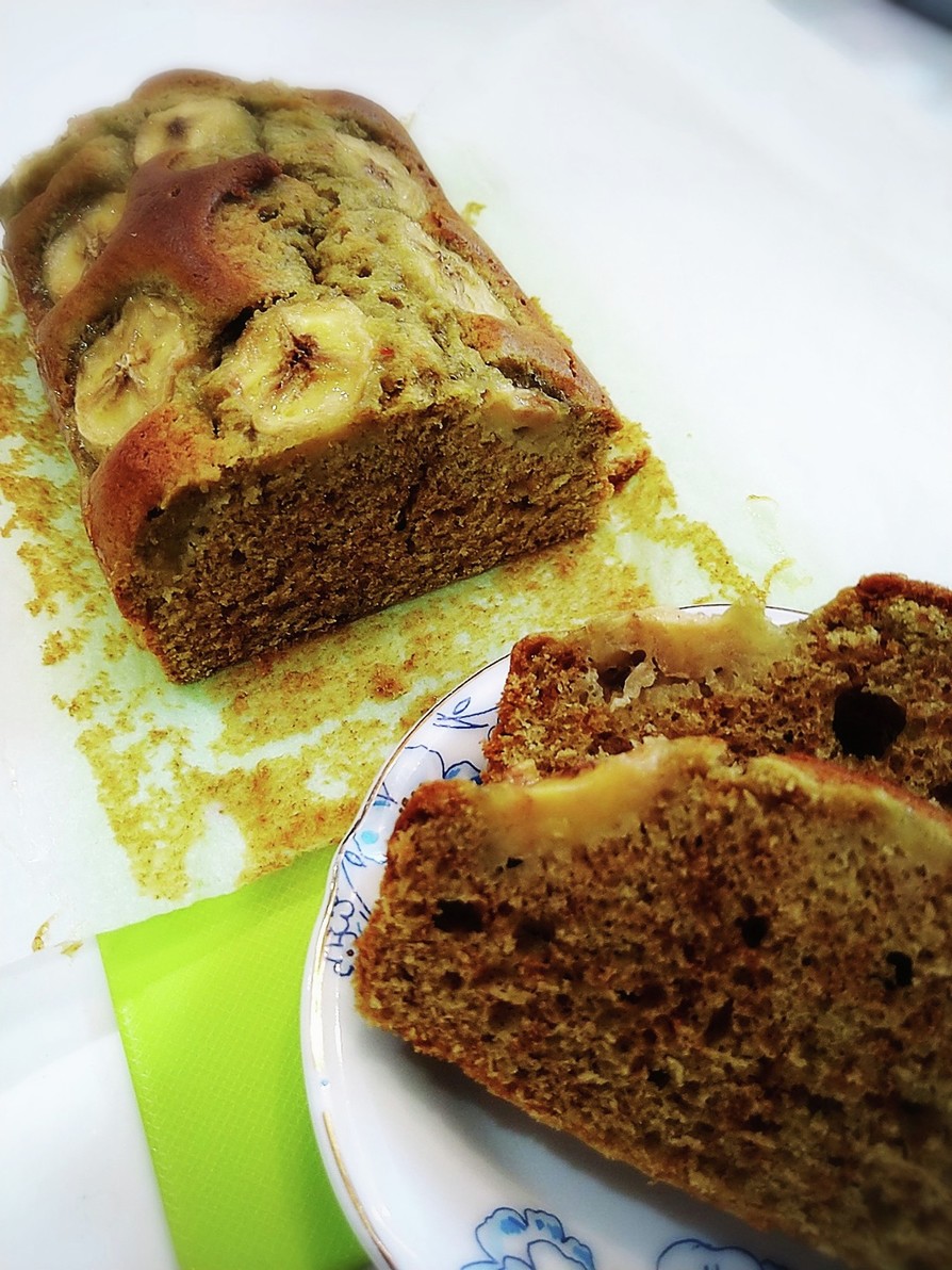 玄米茶バナナケーキの画像