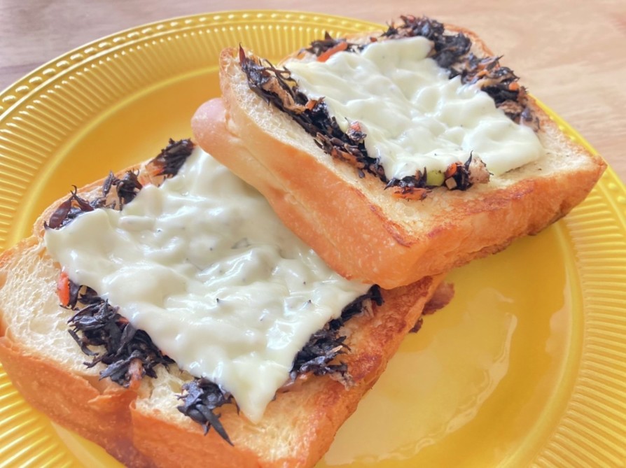 ひじきのチーズトーストの画像