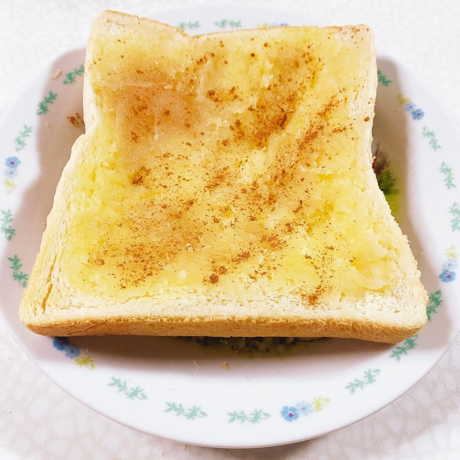 シナモン香る白あんトーストの画像