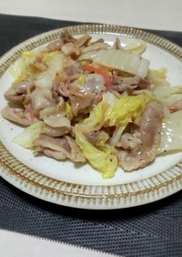 豚バラ肉と白菜の紅しょうが炒め