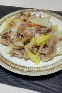 豚バラ肉と白菜の紅しょうが炒め
