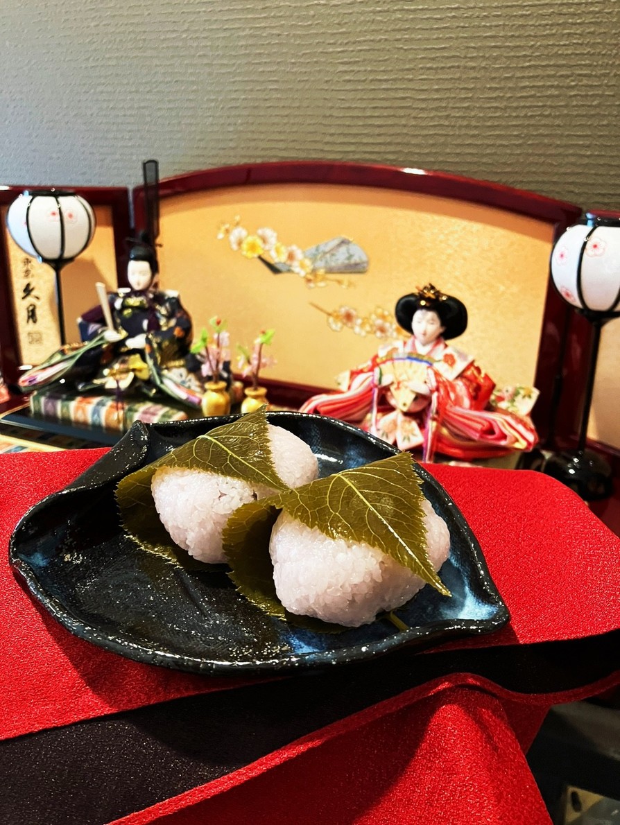 超超超簡単な桜餅✿お雛様✿ひな祭り✿の画像