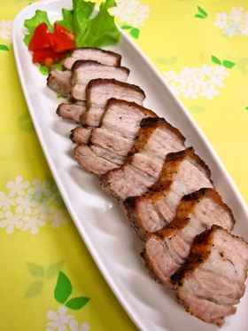 豚バラ肉のオーブン焼き