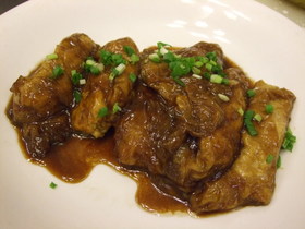 豆腐皮包肉