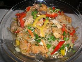 エリンギと鶏ムネ肉のマリネ