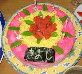 お寿司ケーキ(^^♪