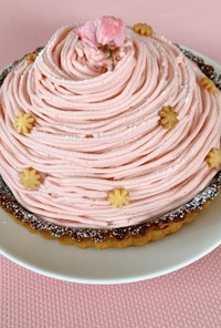 桜モンブラン ケーキ
