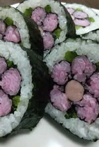 房総太巻き祭り寿司(桃の花)その２