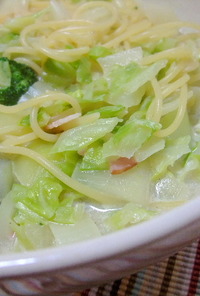 ☆野菜たっぷり豆乳スープパスタ☆