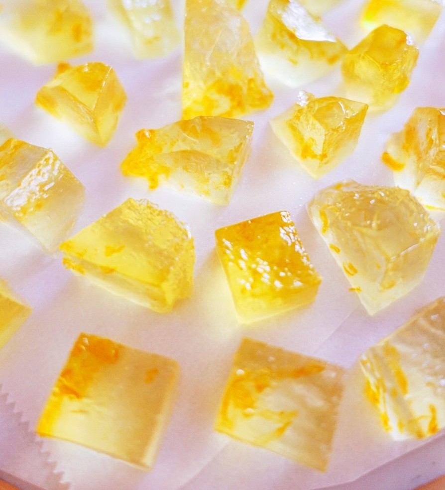 柚子の琥珀糖★レモンの琥珀糖の画像