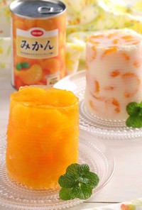 みかん缶まるごとゼリー(牛乳タイプ)