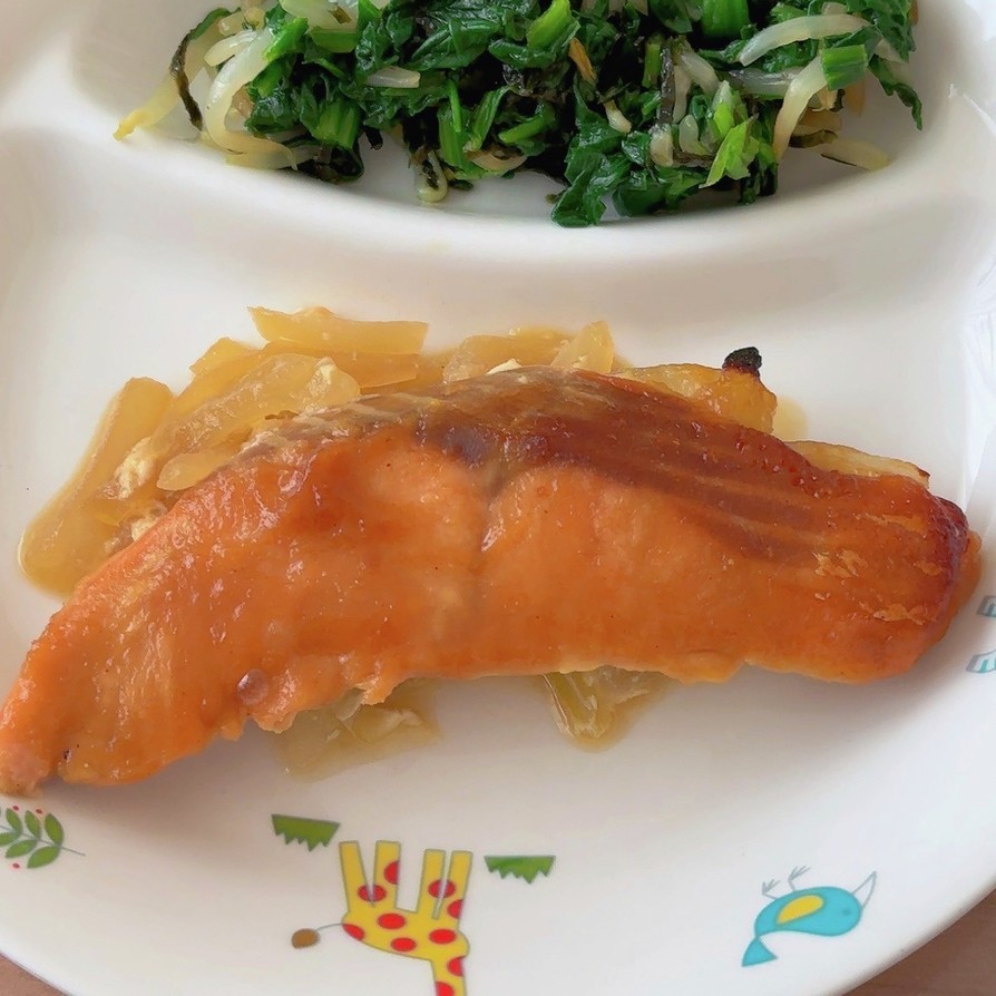 【保育園給食】鮭の味噌焼きの画像