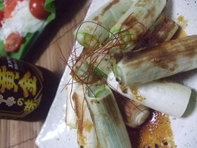 白ネギ 焼いただけ❁