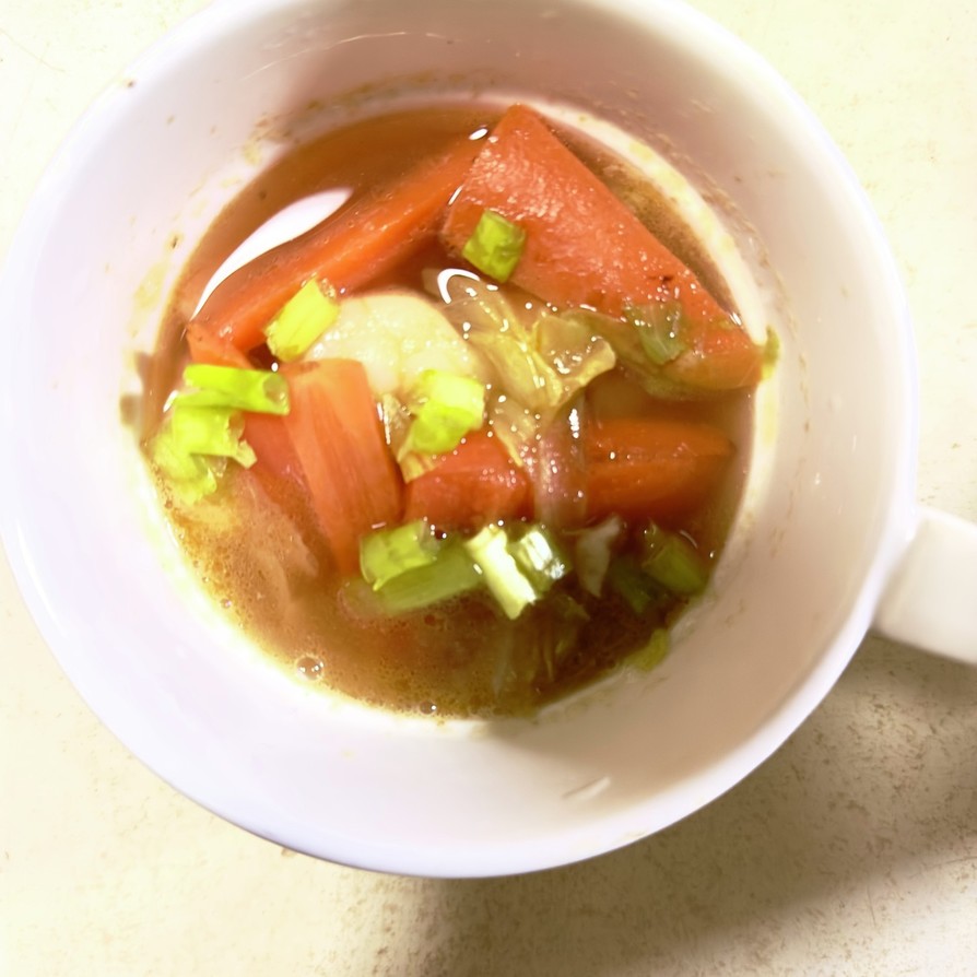 簡単！冷凍エビで春野菜のスープ♪の画像