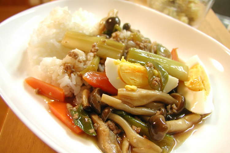 余りものでなんちゃって中華丼 レシピ 作り方 By ゆまこたん クックパッド