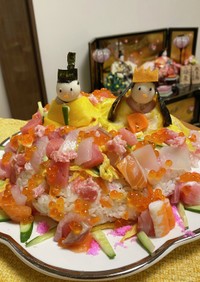 雛祭り☆ちらし寿司ケーキ