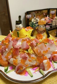 雛祭り☆ちらし寿司ケーキ