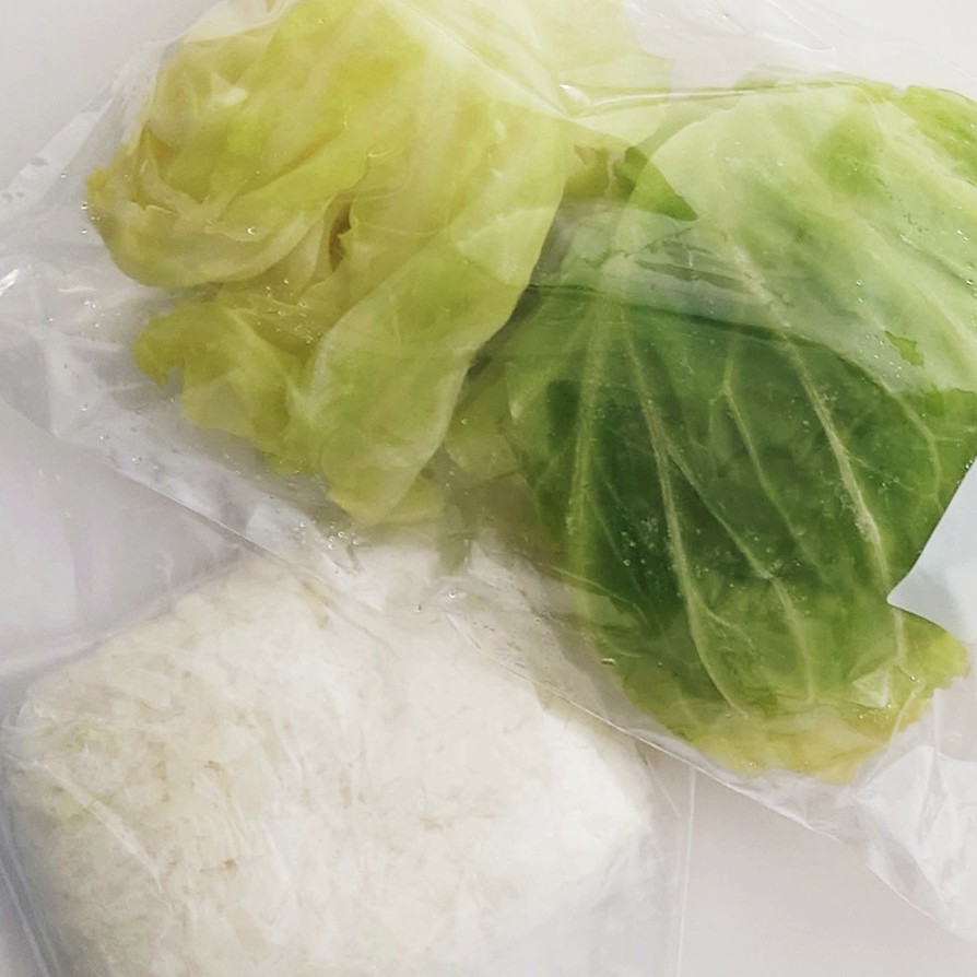 冷凍野菜：キャベツ・玉ねぎの画像