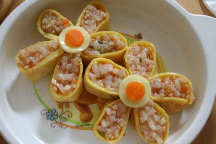 離乳食 お花のオムライス レシピ 作り方 By チビモンスター クックパッド 簡単おいしいみんなのレシピが376万品
