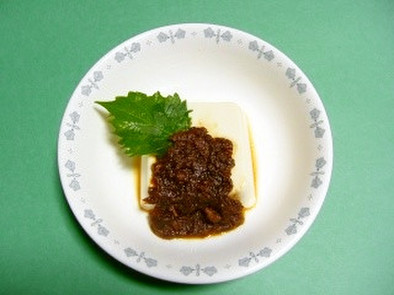 絹ごし豆腐のツナ味噌かけ＃豊明市学校給食の写真