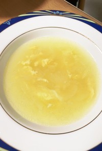 バターオニオン、中華卵スープ
