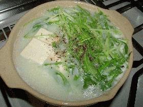 アジア風豆乳湯豆腐の画像