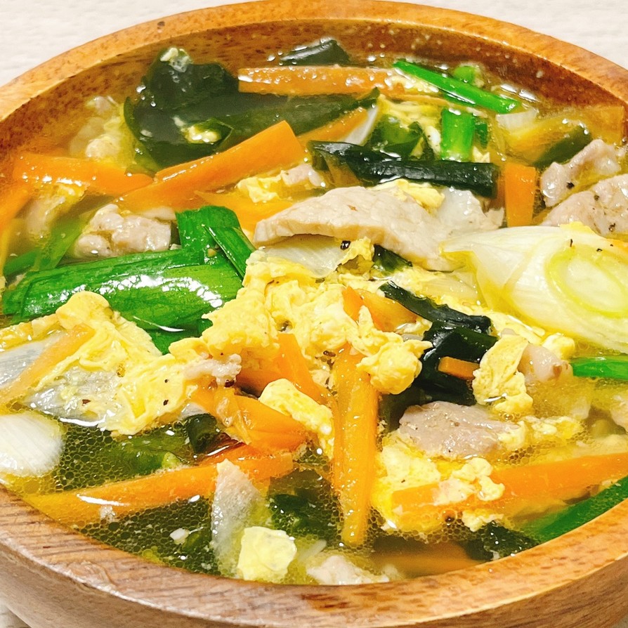 栄養満点♡肉野菜スープの画像