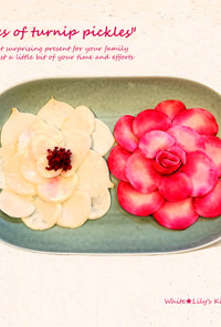 特別な日に☀紅白薔薇の大輪を食卓に咲かせ