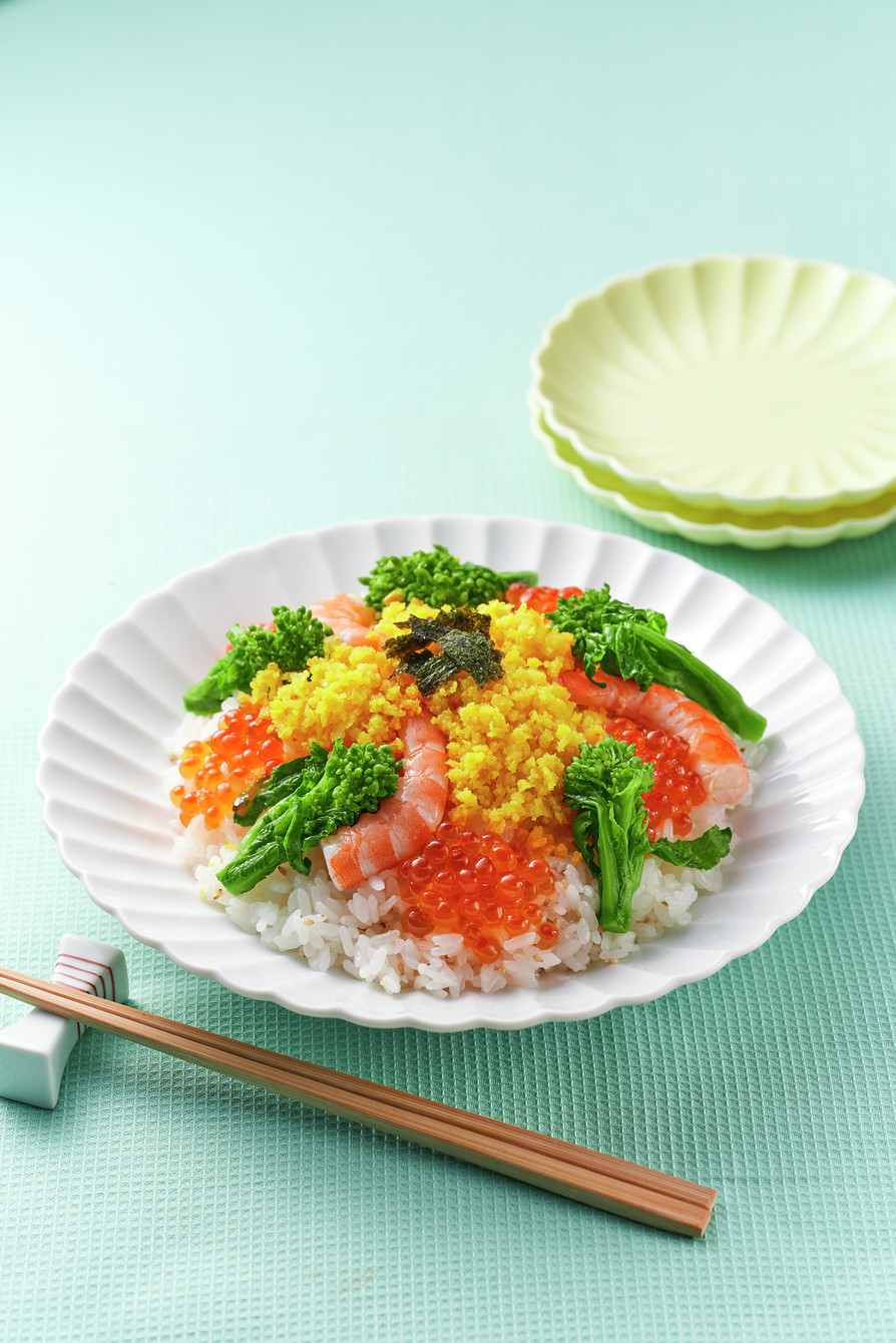 菜の花ちらし寿司の画像