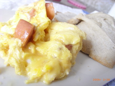 朝ご飯にどうぞ♪ふわふわ卵♪の写真