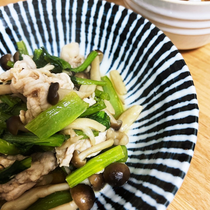 豚肉と小松菜の中華炒めの画像