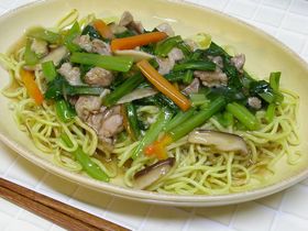 残り野菜で!あんかけ焼きそば