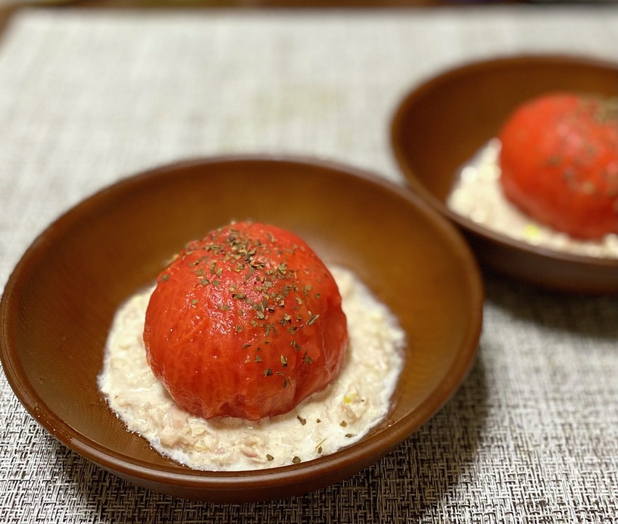 丸ごとトマトマリネのツナマヨサラダの画像
