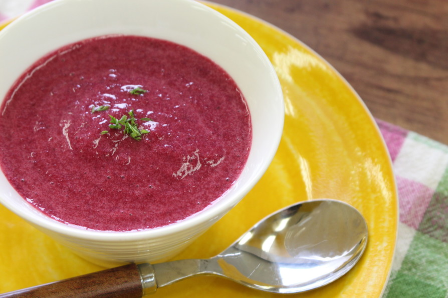 色鮮やか❤ビーツの冷製スープの画像