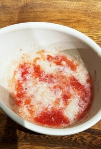 鶏胸肉とフルーツトマト離乳食冷凍ストック