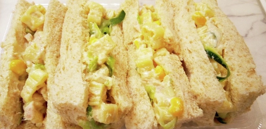 食べやすいサンドイッチ★マカロニサラダ編の画像