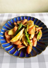 春野菜とガーリックポテト