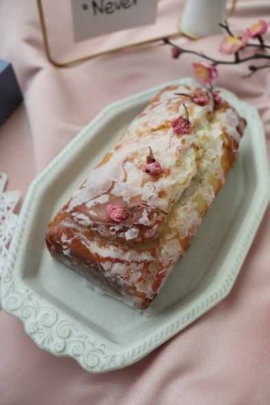 米粉の桜パウンドケーキの写真