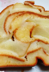 卵焼き器で作るりんごロールケーキ