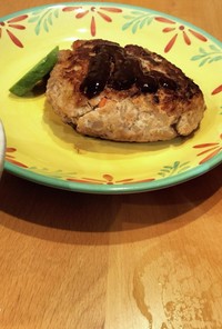 豆腐とひき肉で簡単ハンバーグ！