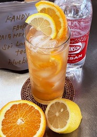 レモンと清美オレンジのティースカッシュ