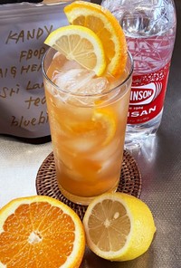 レモンと清美オレンジのティースカッシュ