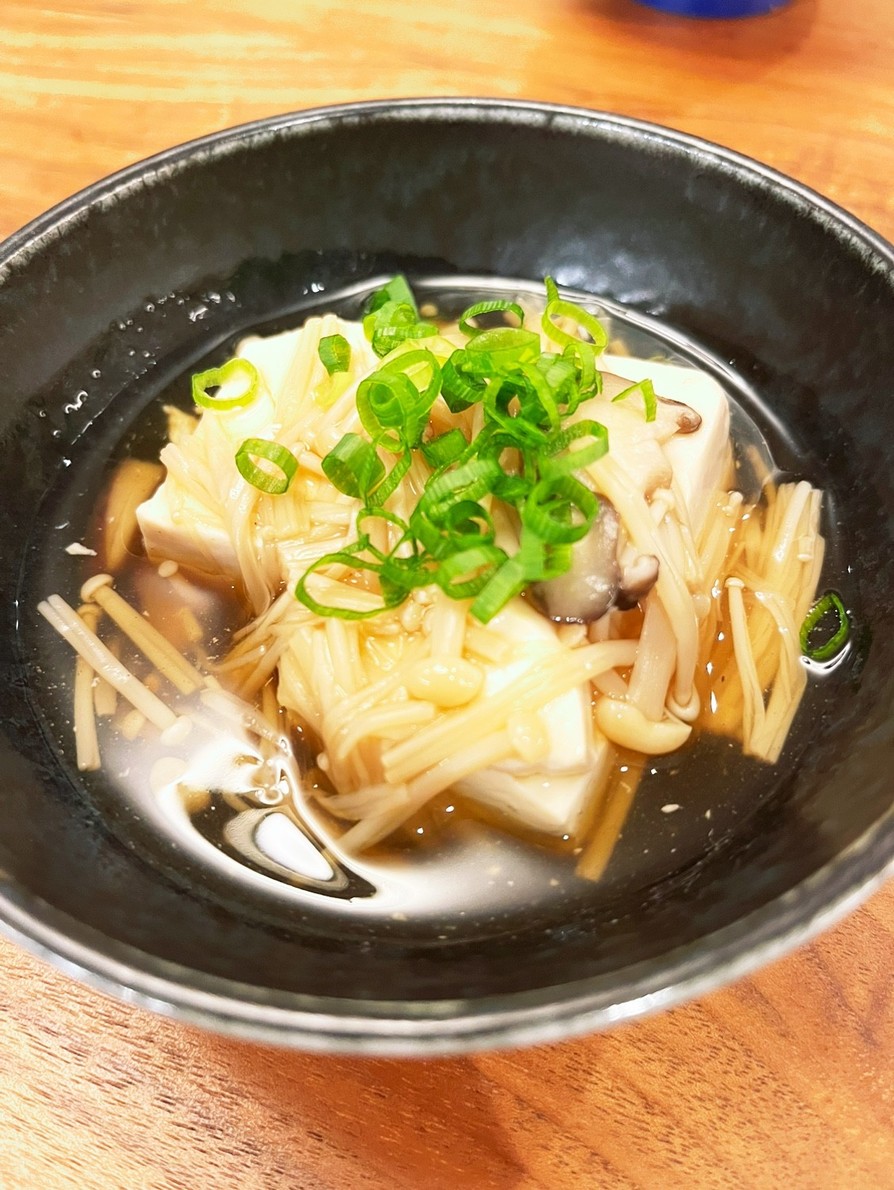 沁みる味♡豆腐のきのこあんかけの画像