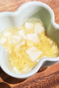 豆腐のかき玉スープ　離乳食