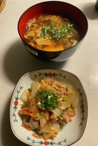 豆腐料理、豚肉料理