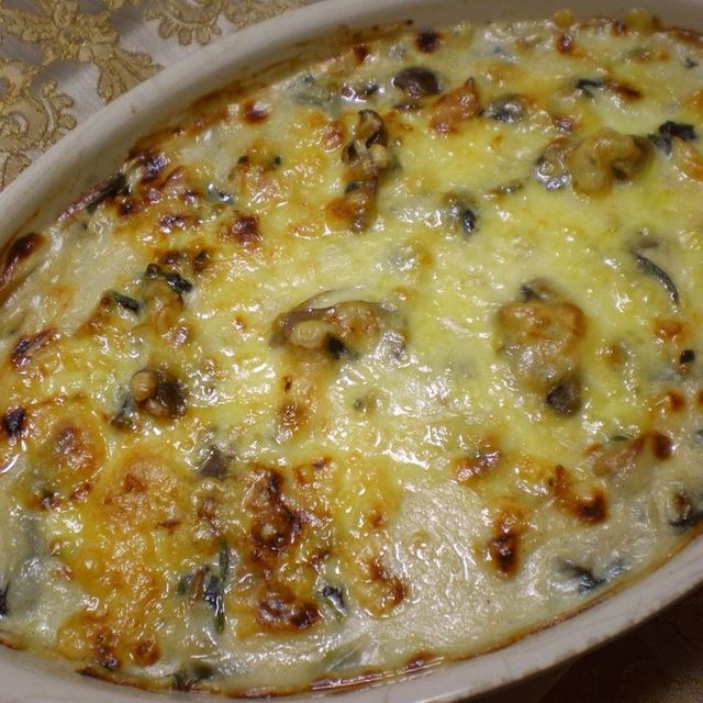 手軽に作る牡蠣とほうれん草のグラタン レシピ 作り方 By ちゅうさん クックパッド 簡単おいしいみんなのレシピが350万品