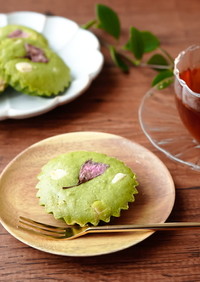 抹茶と桜の焼き菓子
