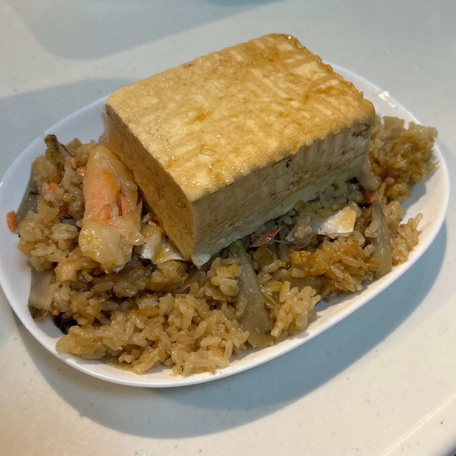 豆腐サケハラスめしの画像