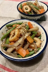 根菜と太ちくわの炒め煮