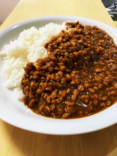 『大豆のミンチ肉』でキーマカレーの写真